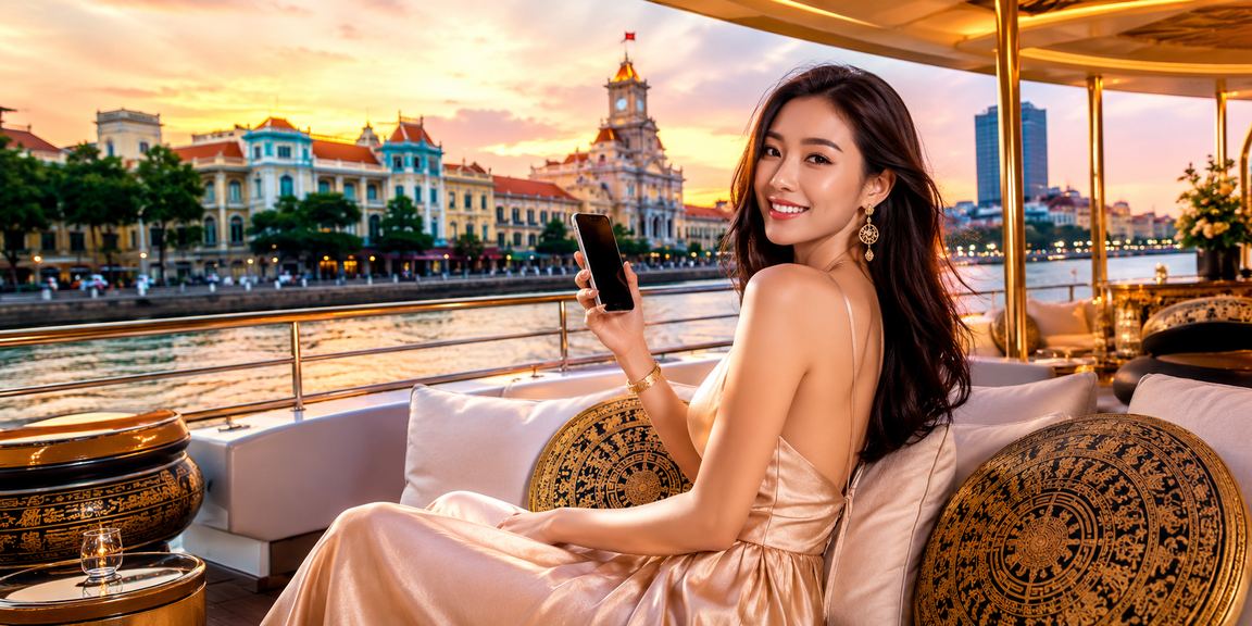 Khách hàng đang chơi cá cược trên điện thoại tại TP.HCM